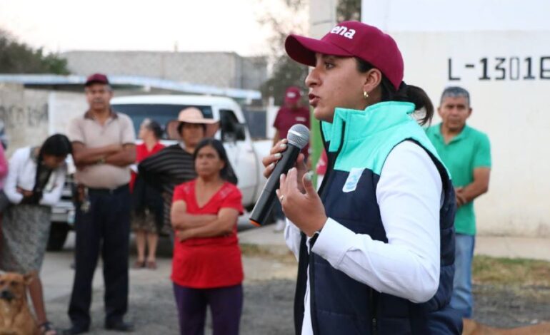 Aborda Mónica Reyes Plaza Textil y Falta De Servicios En Tepantitla