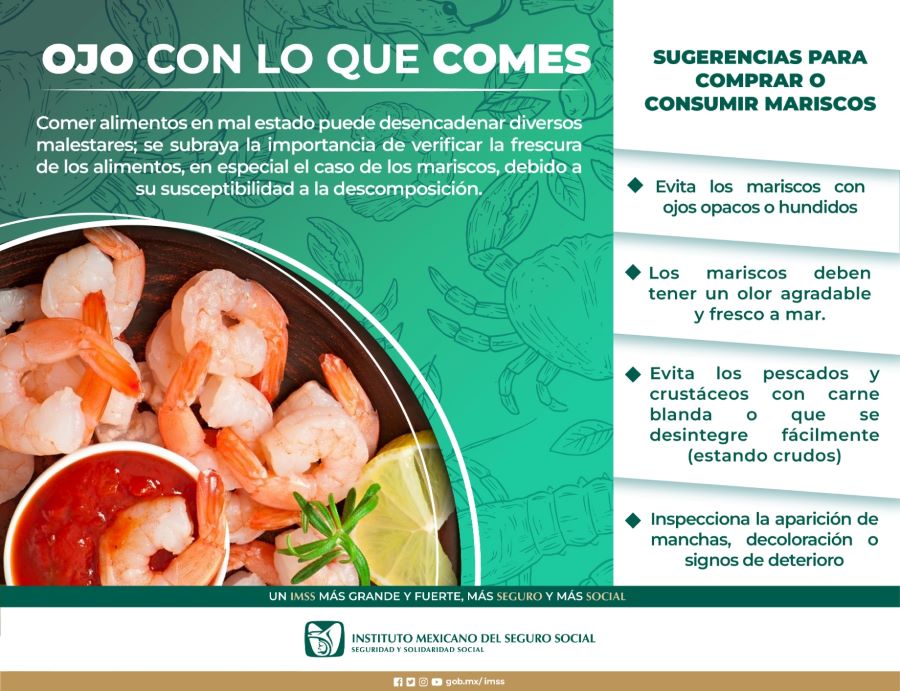 Recomienda IMSS Hidalgo Tener Medidas Preventivas al Consumir y Adquirir Alimentos Frescos