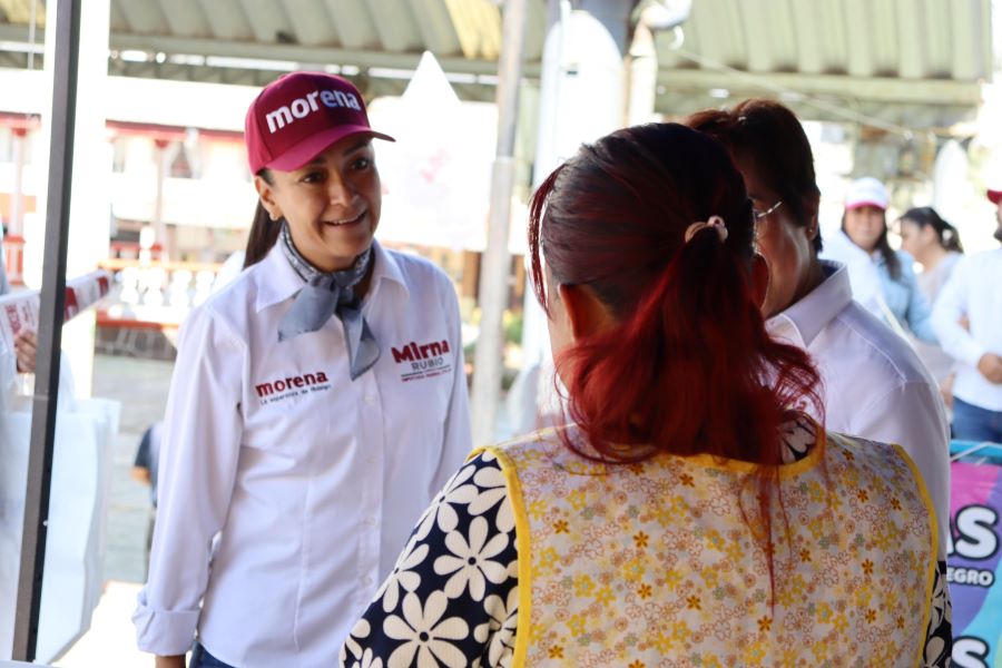 Se Compromete Mirna Rubio Con Comerciantes En Tlanalapa