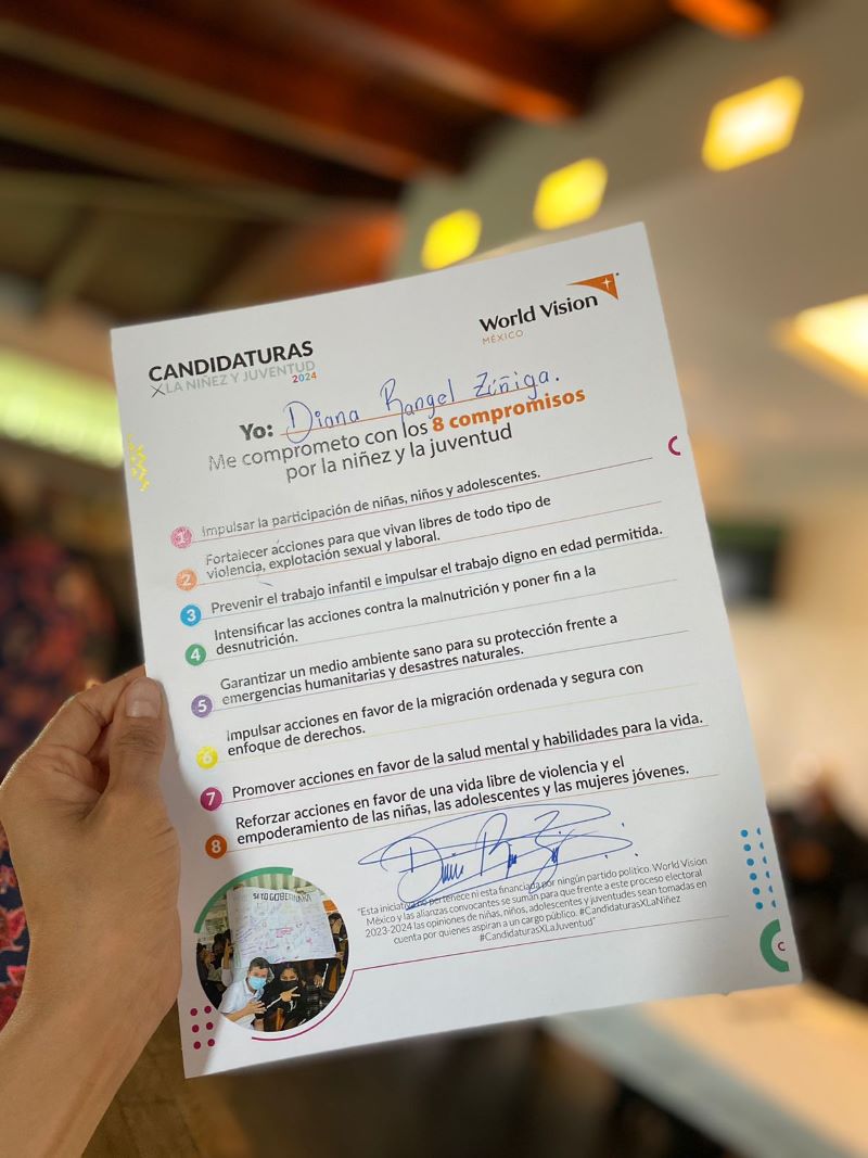 Suscribe Diana Rangel Compromisos Con Niñez y Juventud