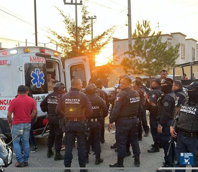 Sangrienta Riña en Tizayuca, Saldo 4 Lesionados con Arma Blanca, la Policía Asegura a 4 Hombres y Juna Mujer