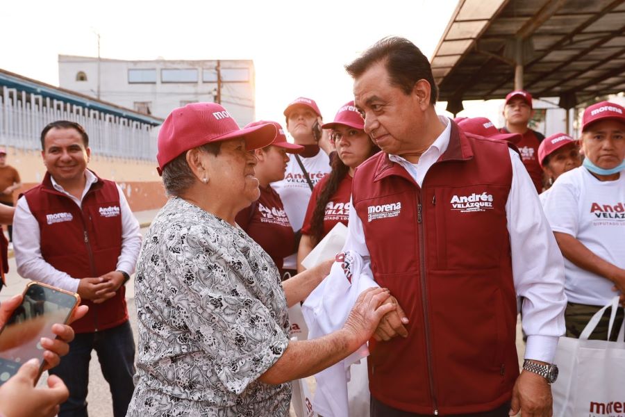 Andrés Velázquez Recibe Respaldo en la Colonia Cubitos