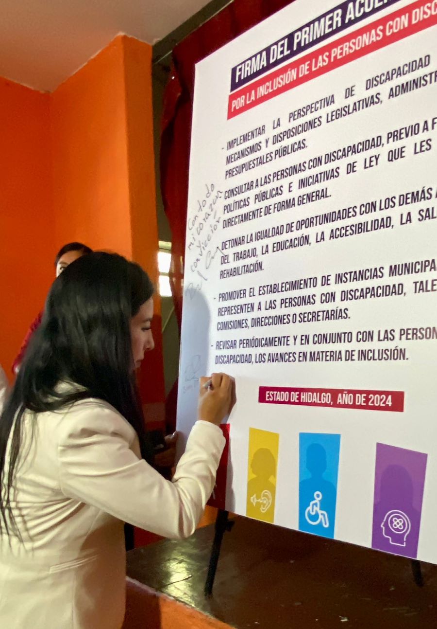 Hidalgo Será Pionero En Inclusión De Personas Con Discapacidad: Hilda Miranda
