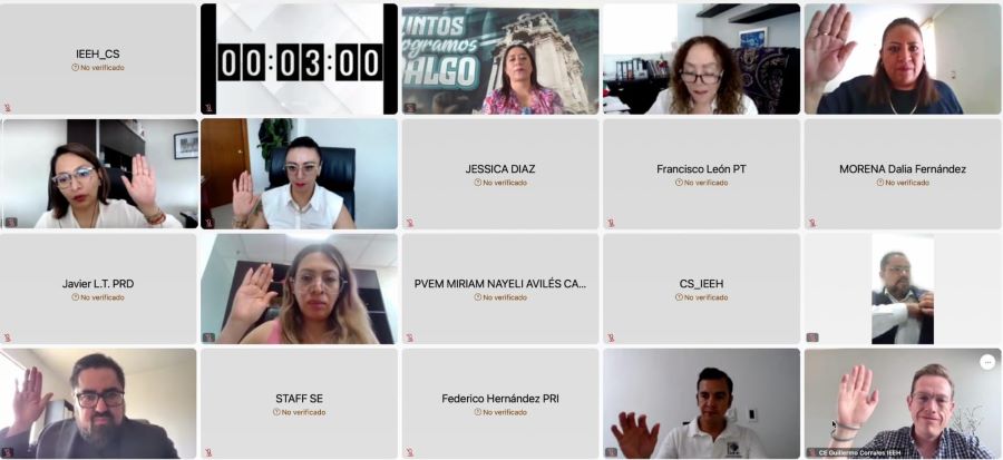 IEEH Aprueba Candidaturas del PVEM, da cumplimiento a Resolución del TEEH