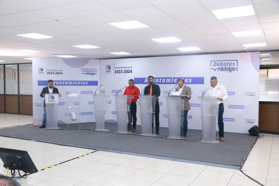 IEEH realiza debates de los Ayuntamientos de Nopala de Villagrán, Chapantongo y Tezontepec de Aldama