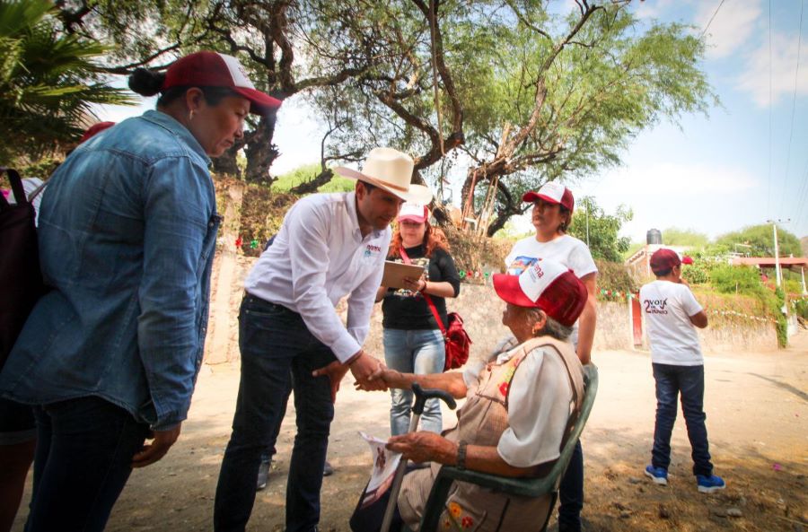 Promueve Germán Hernández campaña de voto en favor de Morena