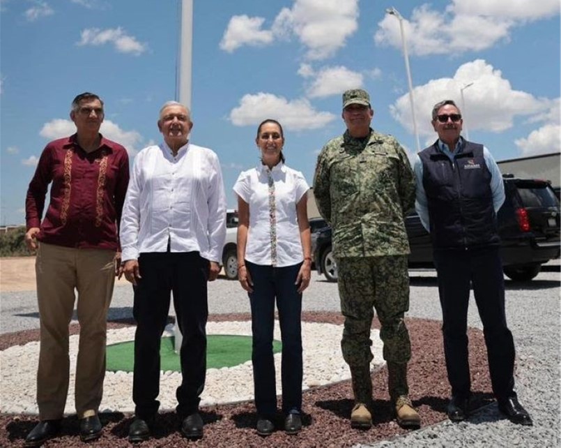 Claudia Sheinbaum Recorre Junto al Presidente Andrés Manuel López Obrador El Nuevo Centro de Aduanas de México en Tamaulipas