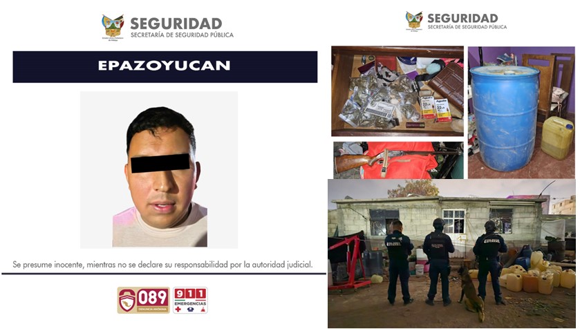 Logra SSPH Decomiso de Presunta Droga en Epazoyucan