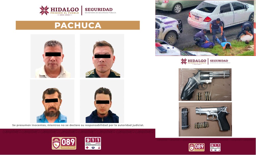 SSPH Detiene a Banda Dedicada a la Extorsión y Robo Con Violencia