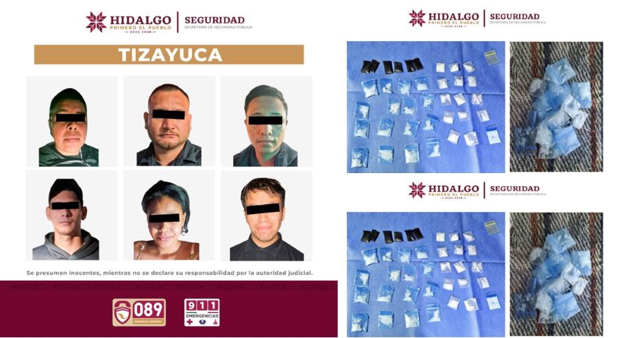 SSPH Aseguran a Seis Personas y más de 300 Dosis de Presunta Droga en Operativos en Centros Nocturnos de Tizayuca