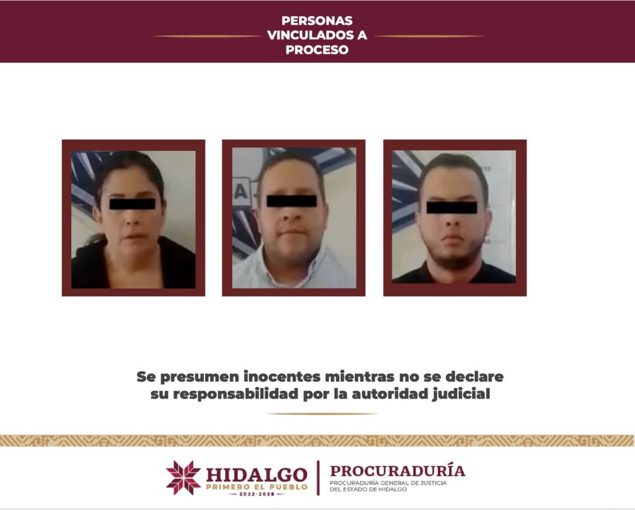 PGJEH Logra Vinculación a Proceso para Tres Personas por cohecho de particulares y delito en materia de la Ley de Instituciones de Crédito