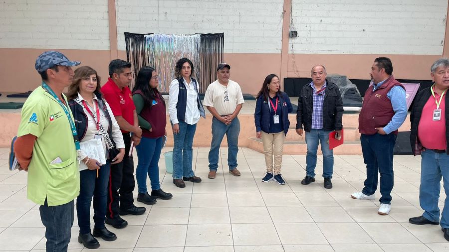 Sistema DIF Hidalgo y Municipal, Sector Salud y Protección Civil Efectuaron Recorrido de Verificación en Refugios Temporales.