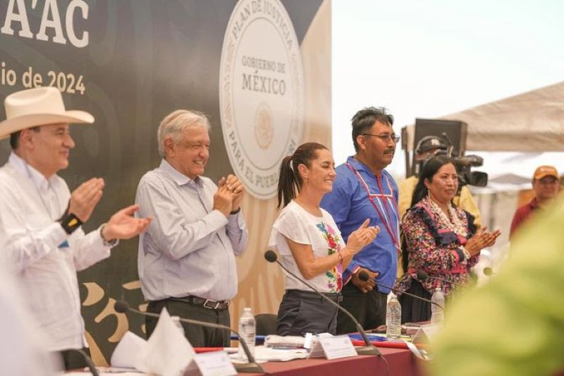 Vamos a Continuar Con El Plan de Justicia Para El Pueblo Seri: Claudia Sheinbaum Va Por Construcción de Más Caminos Rurales En 2025