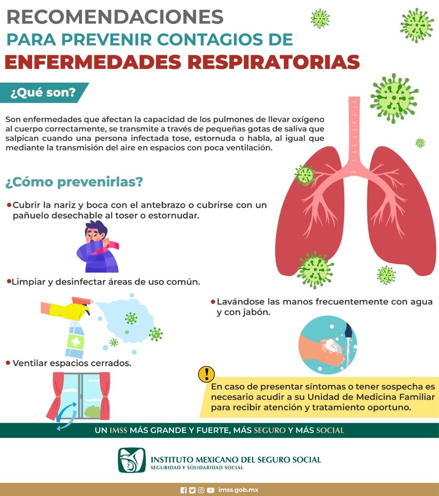 Emite IMSS Hidalgo Recomendaciones Para Prevenir Contagios de Enfermedades Respiratorias
