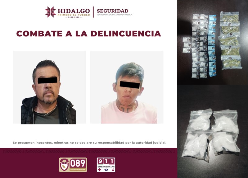 En Patrullajes, Policía Estatal Detiene a Presuntos Narcomenudistas