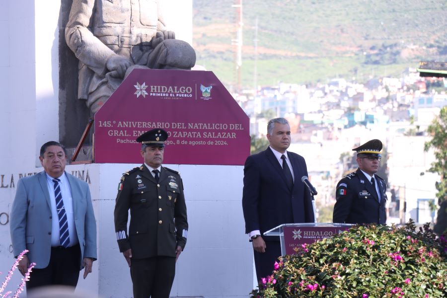 Encabeza Saderh Acto Cívico Por el 145.° Aniversario del Natalicio de Emiliano Zapata