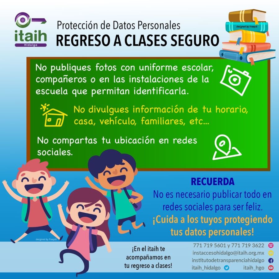 Recomendaciones Para Proteger Datos Personales de Niñas y Niños en Este Regreso a Clases