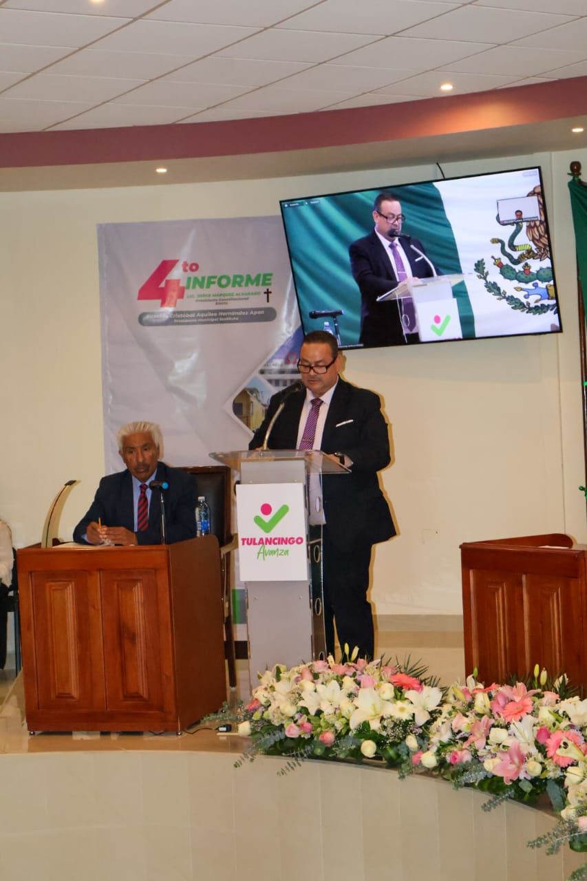 Presidente Sustituto Eusebio Hernández Apan Rindió Cuarto y Último Informe de Gobierno.