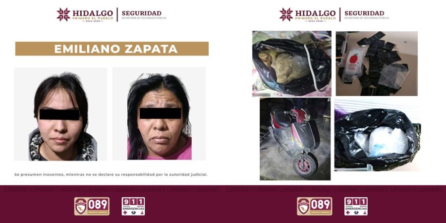 SSPH Detiene a Dos Personas Por Narcomenudeo en Emiliano Zapata