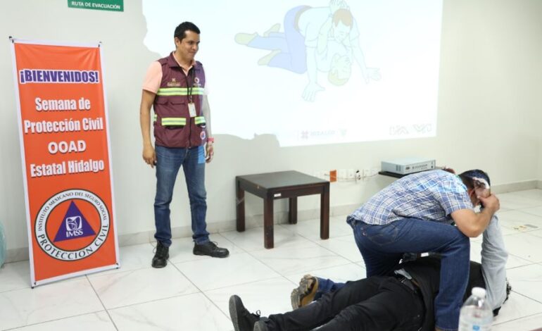 Capacita IMSS Hidalgo sobre Protección Civil Para Responder a Emergencias y Desastres