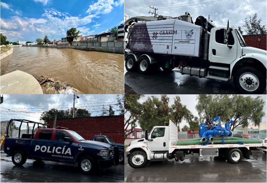 Como Medida Preventiva, SIPDUS Envía Maquinaria a la Región Tula, en Caso de que Incremente el Nivel del Río