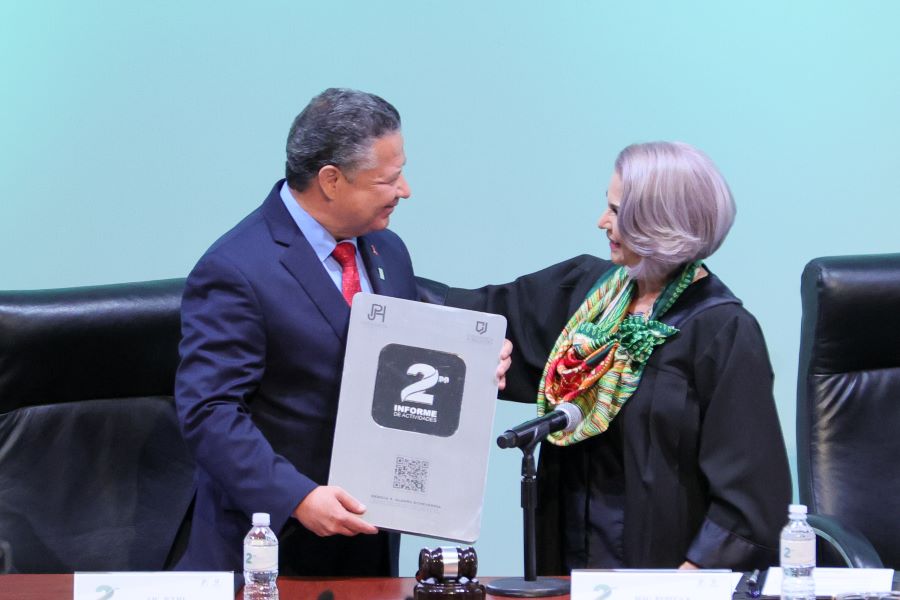 Magistrada Presidenta del Poder Judicial de Hidalgo Presenta Segundo Informe de Actividades