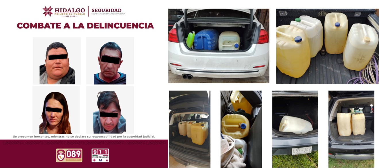 Efectúa SSPH Operativos Contra la Delincuencia en Nopala; Hay Cuatro Detenidos