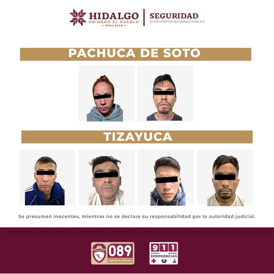 Desmantela SSPH puntos de narcomenudeo en Pachuca y Tizayuca