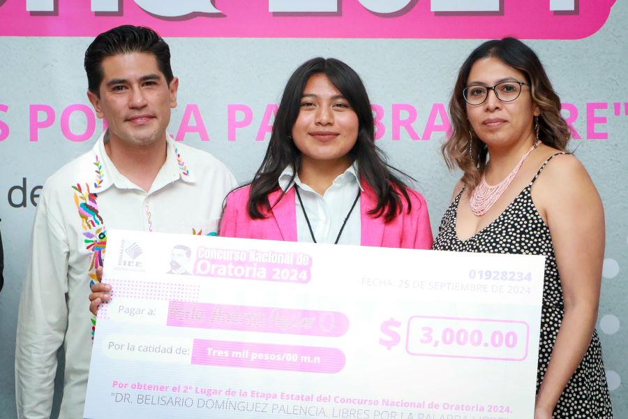 IEEH realiza Etapa Estatal de Concurso de Oratoria “Dr. Belisario Domínguez Palencia. Libres Por la Palabra Libre”