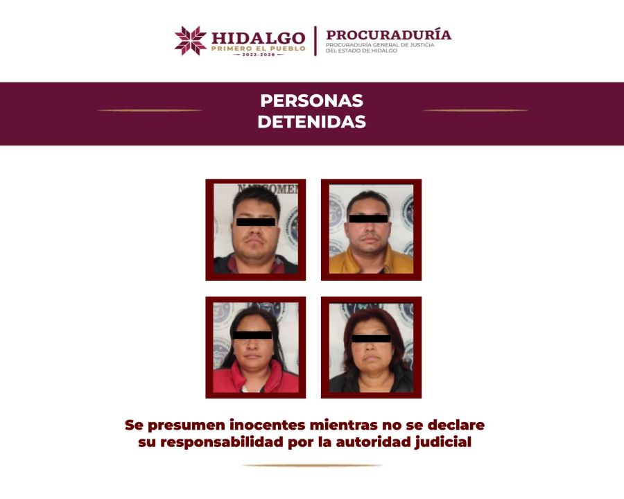 Por Narcomenudeo, Elementos de la AIC Detuvieron en Almoloya a Cuatro Personas y Aseguraron Dosis de Diversas Drogas