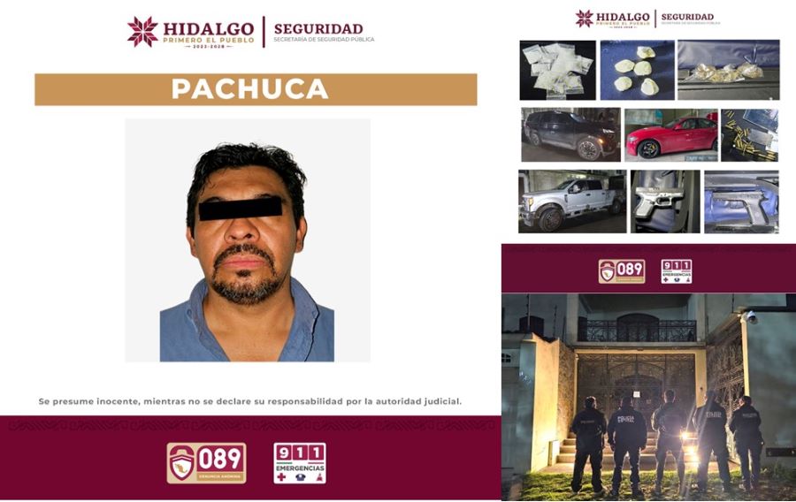 Policía Detiene a Presunto Narcomenudista en el Fraccionamiento Valle de San Javier Pachuca