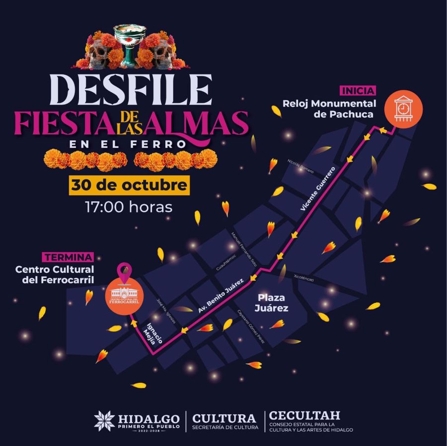 Celebración de La “Fiesta de Las Almas” Llena de Color y Tradición en Hidalgo