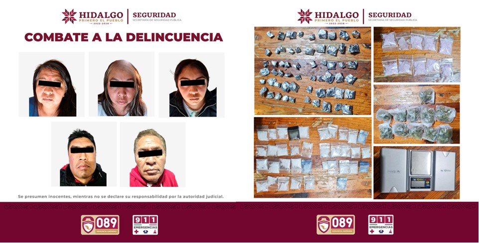 Desarticula SSPH Puntos de Narcomenudeo en Zempoala