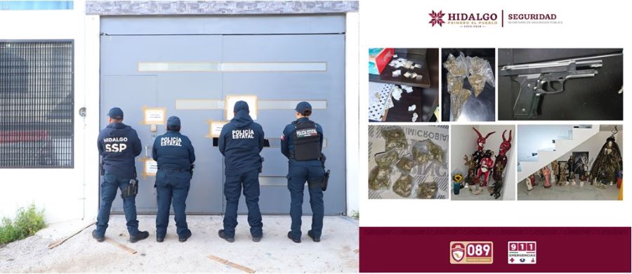 Detiene SSPH a tres personas por narcomenudeo en Mineral de la Reforma