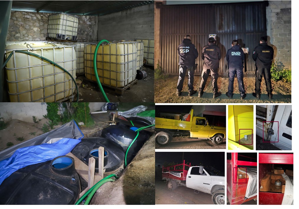 Incauta SSPH Más de 35 Mil Litros de Hidrocarburo en Atotonilco de Tula