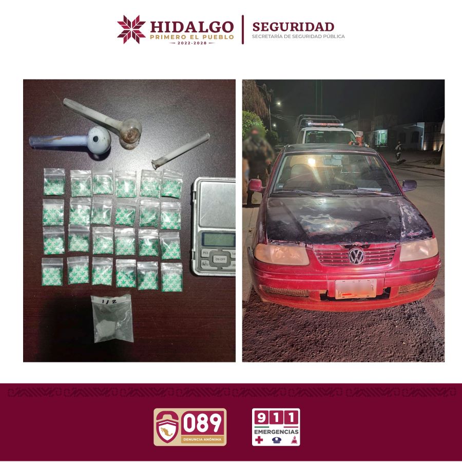 Detiene SSPH a 2 Personas en Recorridos de Prevención y Vigilancia