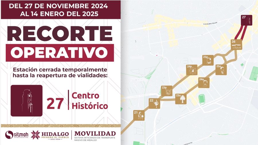 Estación Centro Histórico Permanecerá Cerrada Por Preparativos y Festividades Decembrinas