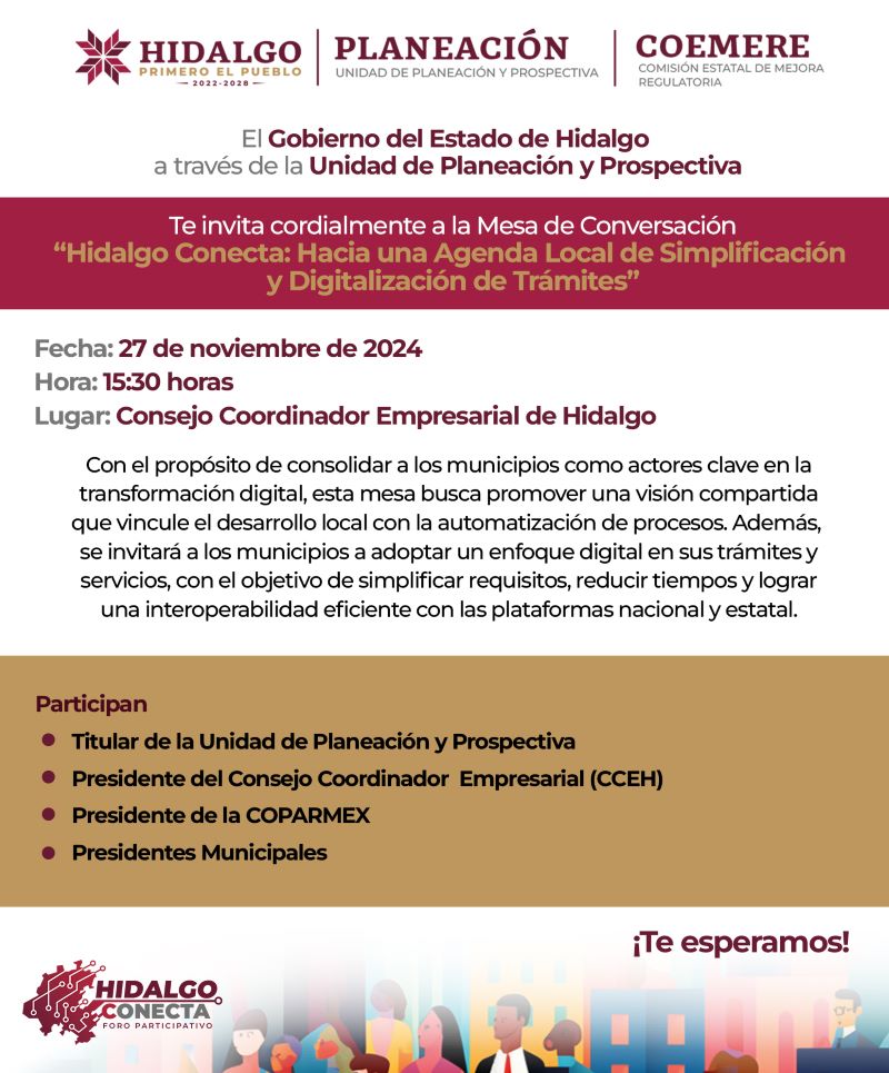 Gobierno Estatal Impulsa Transformación Digital Con el Foro: Hidalgo Conecta
