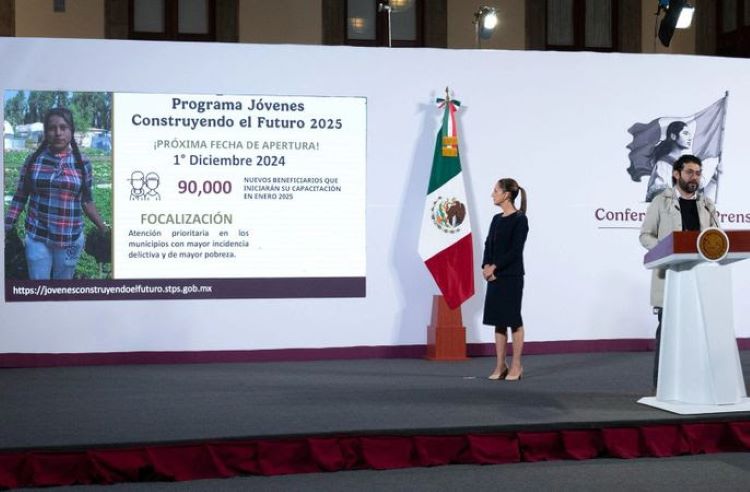 Inicia 1 de Diciembre Inscripción al Programa Jóvenes Construyendo El Futuro 2025: Presidenta Claudia Sheinbaum; Habrá 90 Mil Nuevos Beneficiarios