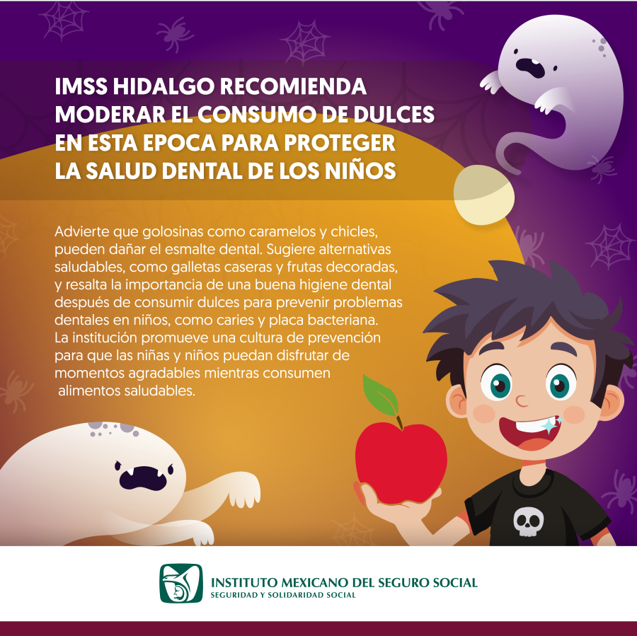 Invita IMSS Hidalgo a Limitar el Consumo de Azúcares en Menores Para Evitar Problemas Dentales