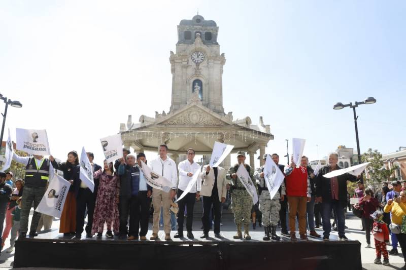 Banderazo Inicial en Pachuca del “Programa Héroes Paisanos Diciembre 2024”, Operativo Especial de Invierno