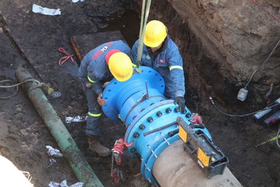 Concluyen Trabajos de Rehabilitación en el Tramo Número 6 del Acueducto Téllez