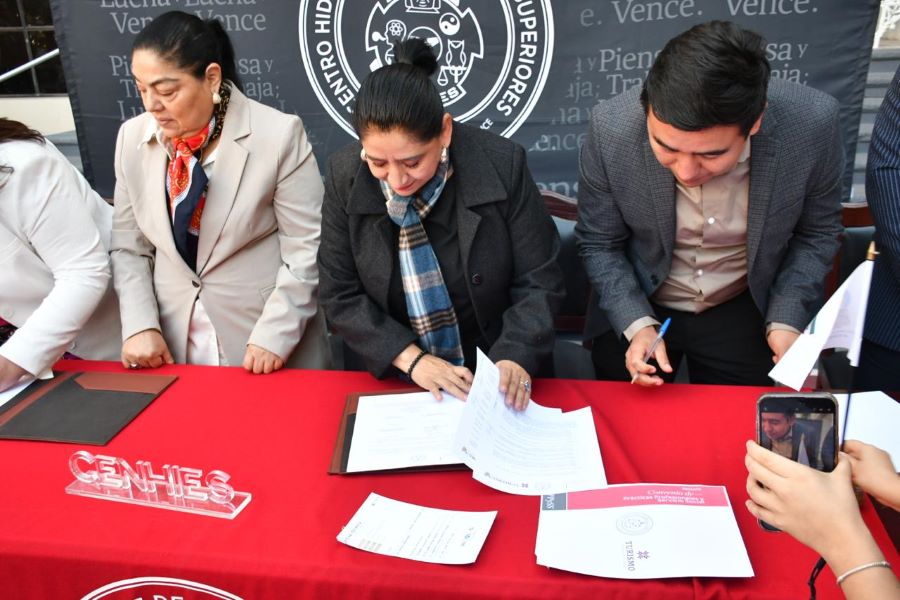 Firma de Convenio entre la Secretaría de Turismo y el Centro Hidalguense de Estudios Superiores