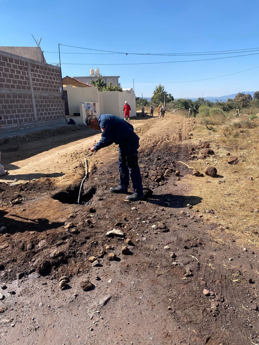 Fuga de Hidrocarburo en la Colonia Guadalupe Victoria, Municipio de Cuautepec