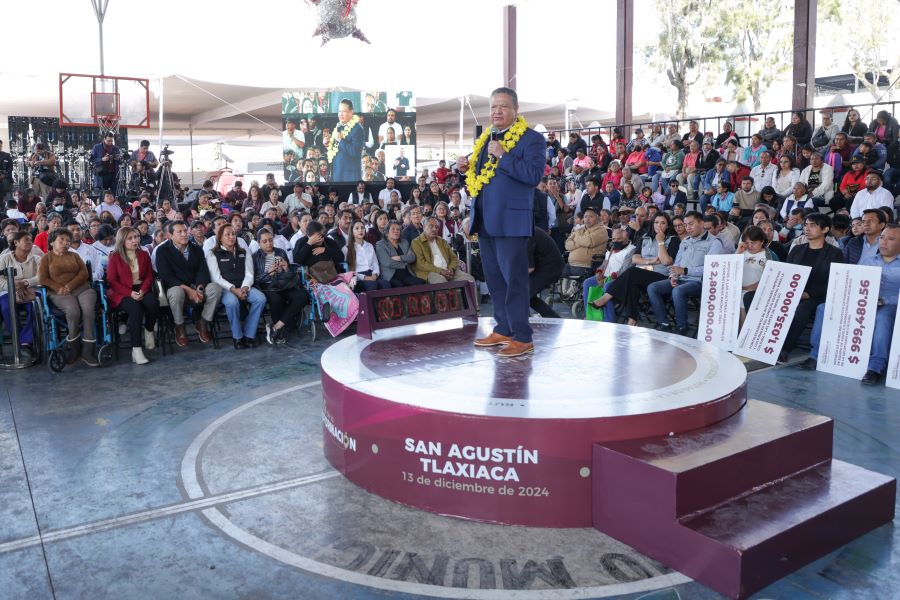 Anuncia  el Gobernador  Inversiones en Obras para San Agustin Tlaxiaca por más de 142 Millones de Pesos