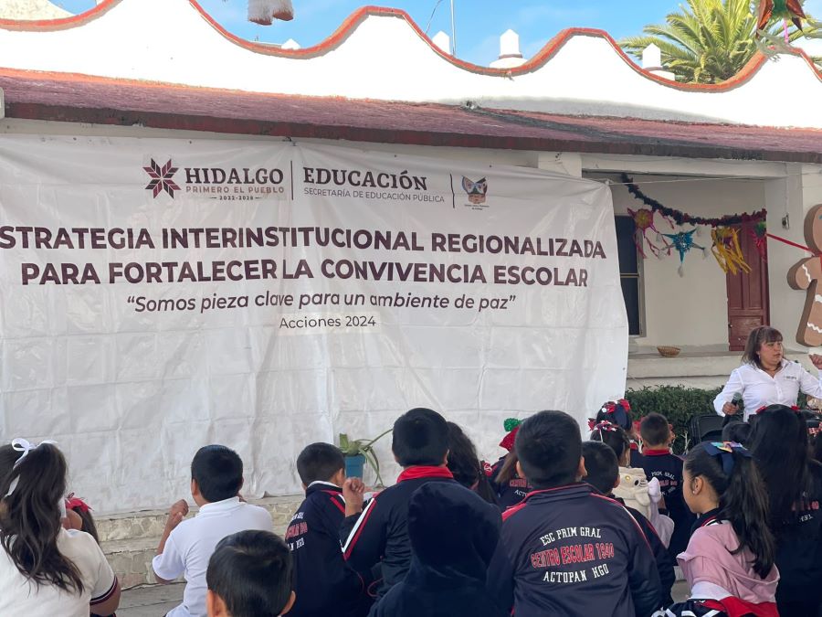 Gobierno de Hidalgo impulsa ambientes libres de violencia en las escuelas