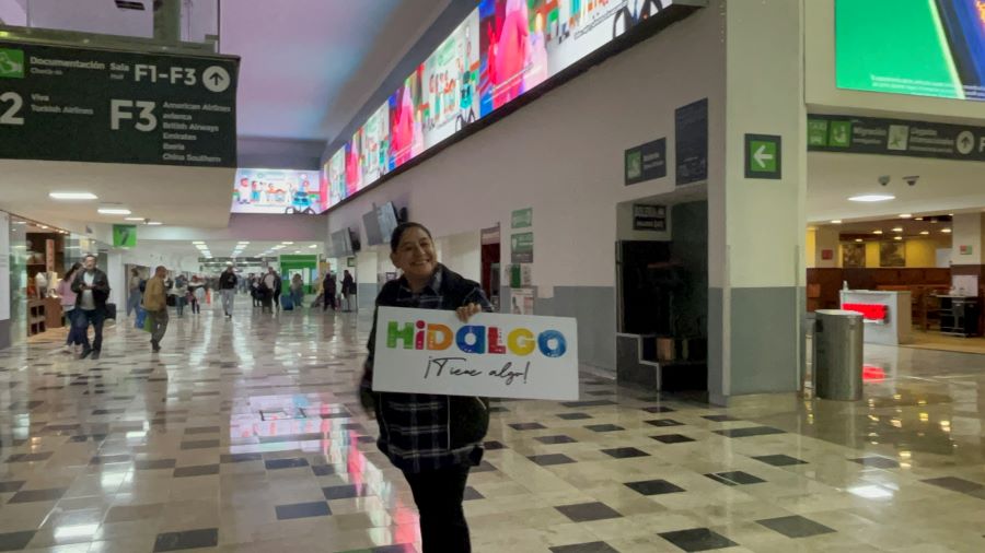 Promociona Turismo Hidalgo  destinos turísticos en AICM
