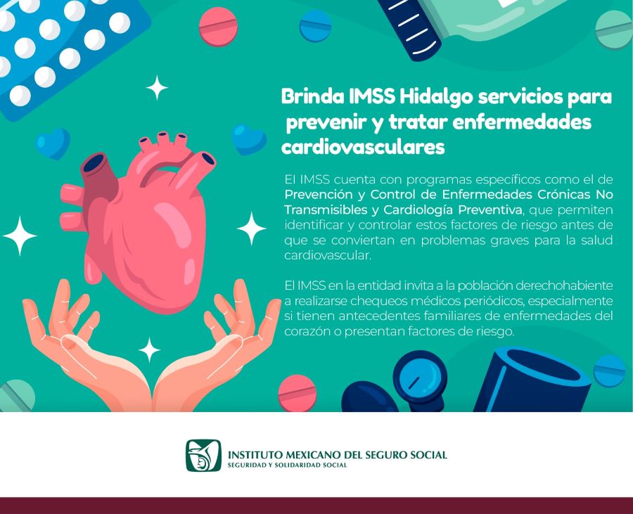 Brinda IMSS Hidalgo Servicios Para Prevenir y Tratar Enfermedades Cardiovasculares