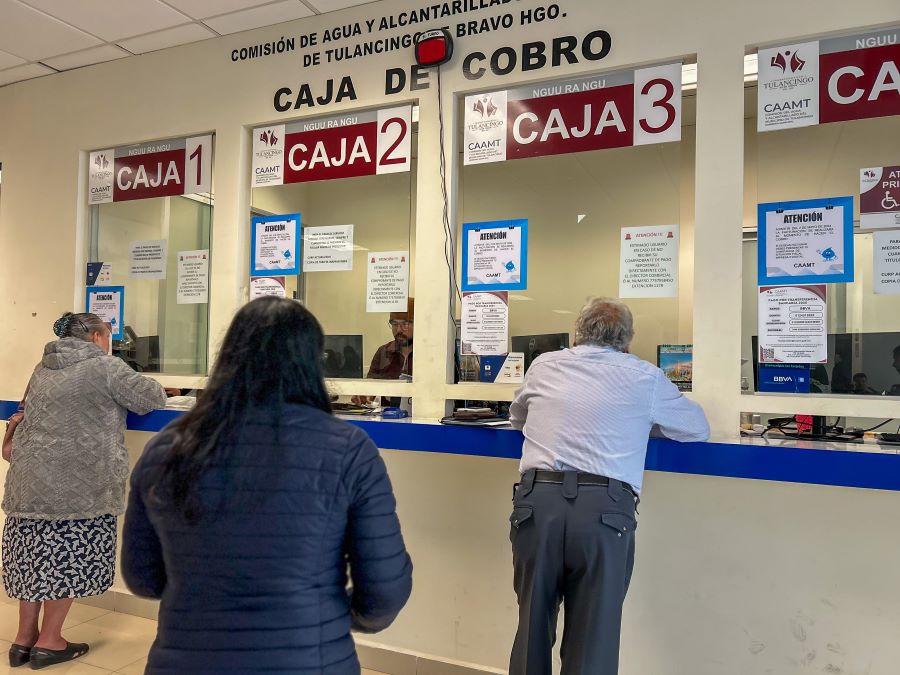 Del 2 al 9 de Enero, 6 Mil 773 Usuarios Han Pagado Servicio de Agua en Tulancingo