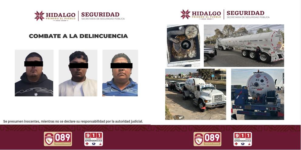 SSPH, Asegura Más de 50 Mil Litros de Hidrocarburo y Gas LP